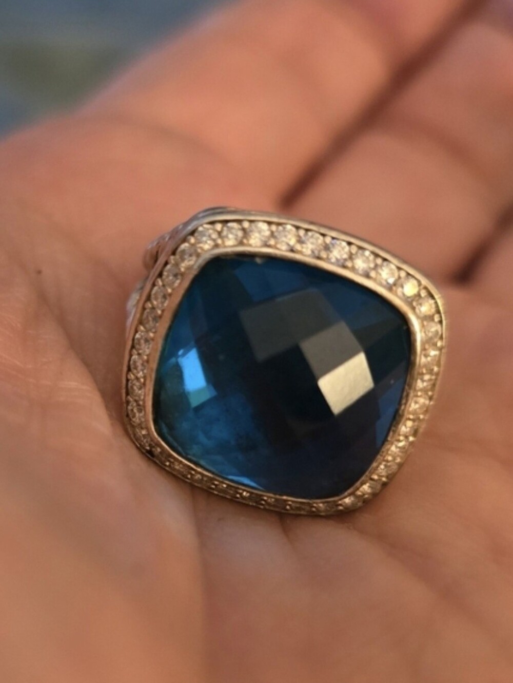 DAVID YURMAN BLUE HAMPTON ALBION RING